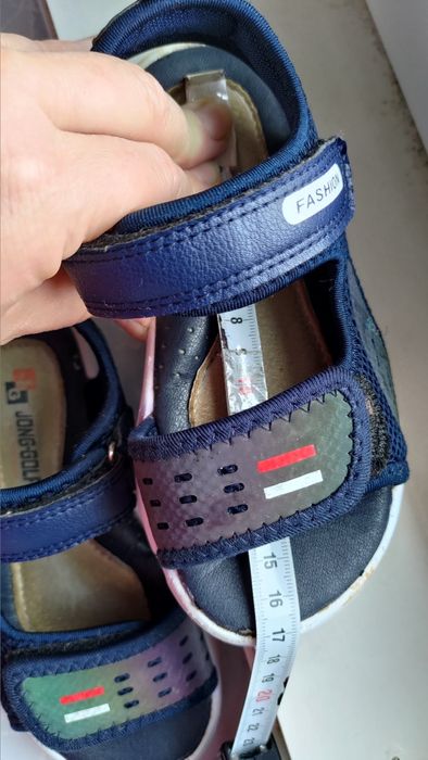 16 см світло відбивні босоніжки, сандалі