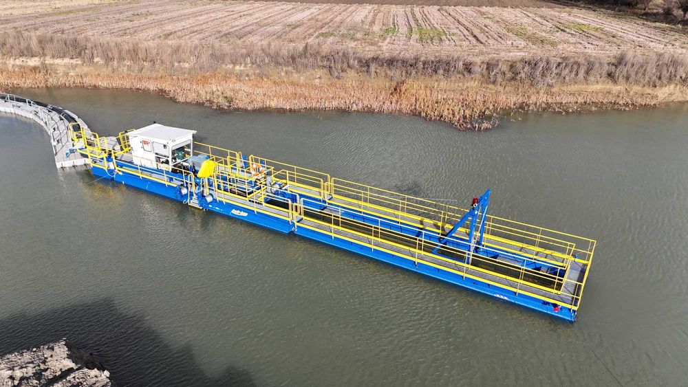 Pogłębiarka ssąca, Refuler, Odwadniacz taśmowy, Przenośnik, Taśmociąg,