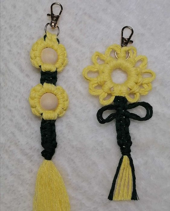 Porta chaves Macramé