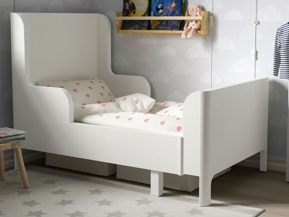 BUSUNGE Cama infantil extensível 80x200 cm + colchão ÖMSINT