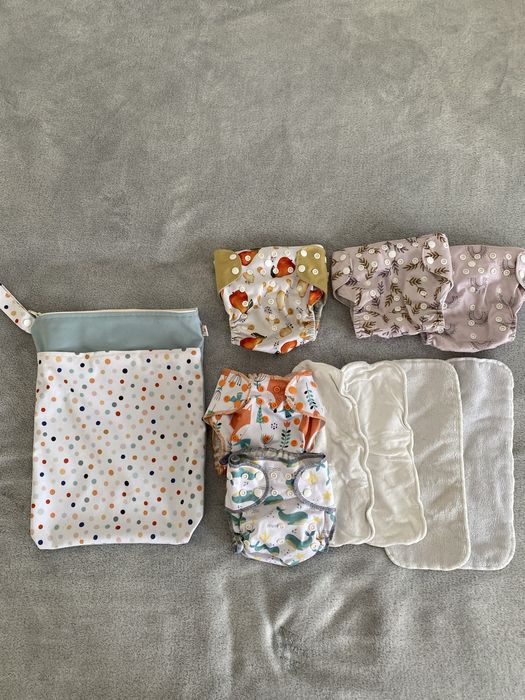 Багаторазові підгузки happy flute та трусики для плавання happy moon