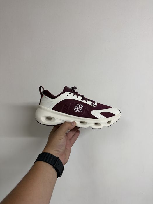 Кросівки ON Cloudsolo x Loewe White Bordo (37-41)