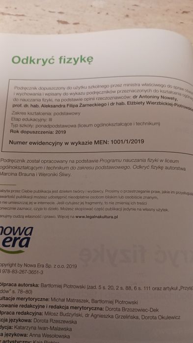 Podrecznik  odkryć fizykę  1
