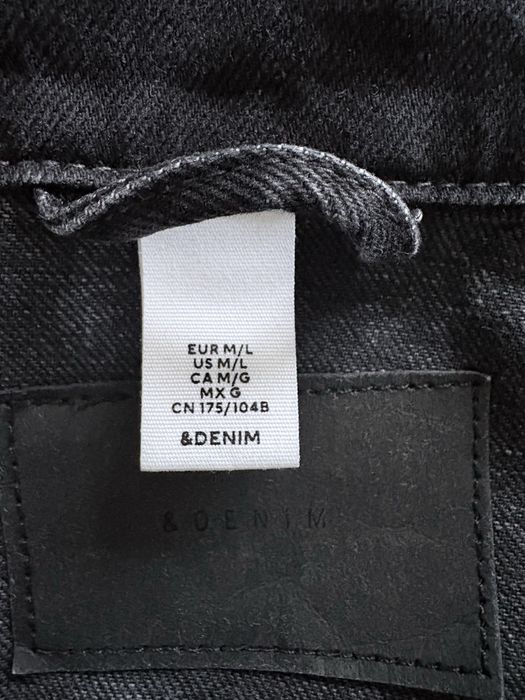 Czarna kurtka jeansowa oversize