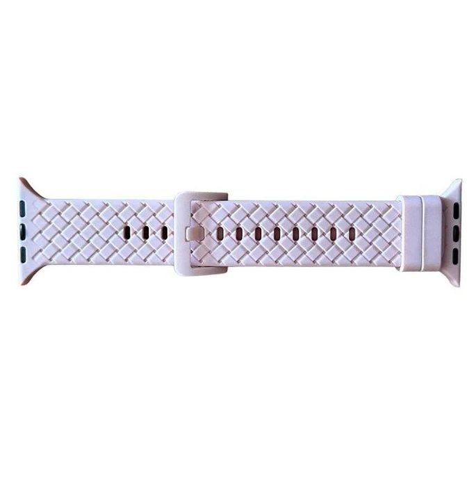 Apple Watch 42/44/45mm Opaska Silikonowa Pasek Różowy kod 1799