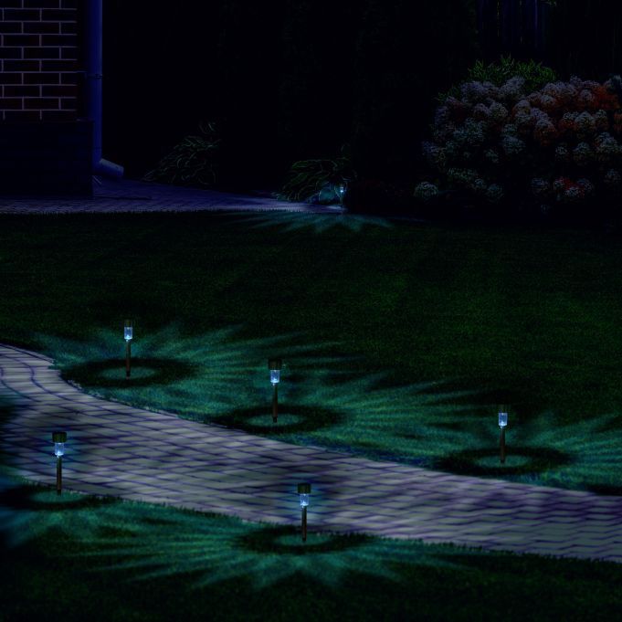 Lampy solarne zestaw 6 SZTUK