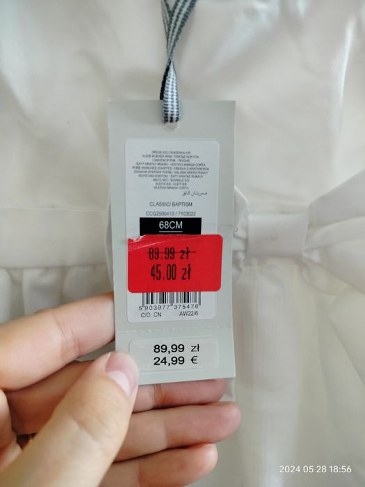 Sukienka roz 68 SMYK