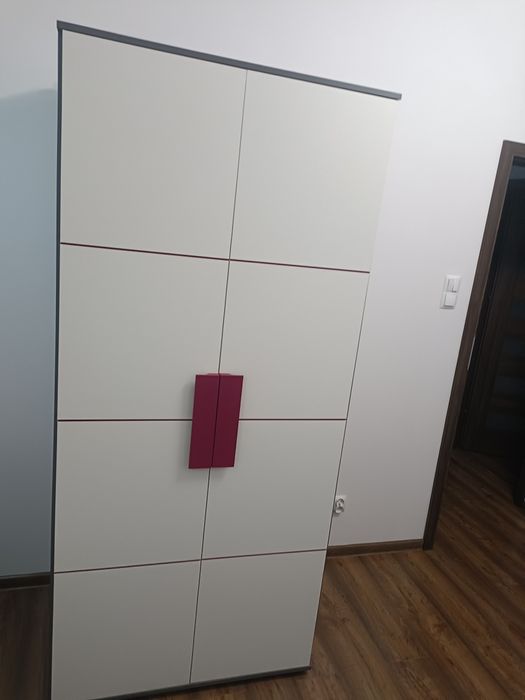 Zestaw mebli forte libelle do pokoju dziewczęcego młodzieżowe szaro-fi