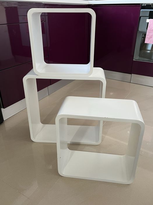 Półki ścienne kostki