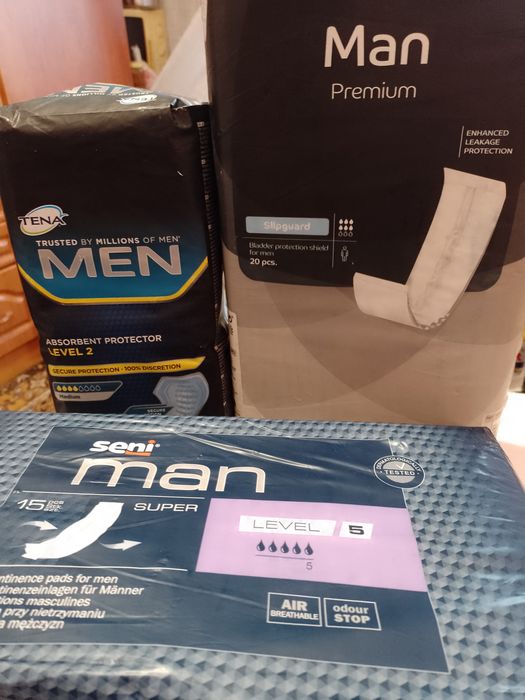 Чоловічі урологічні прокладки Seni Man  та MEN Тена