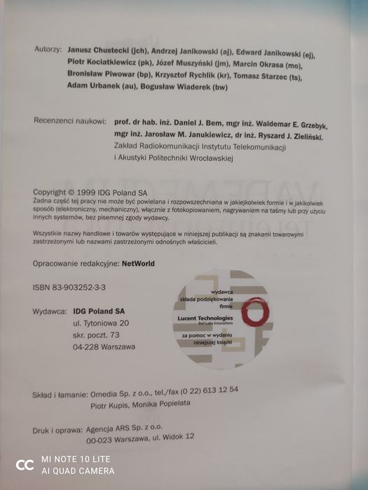 Książka "Vademecum teleinformatyka"