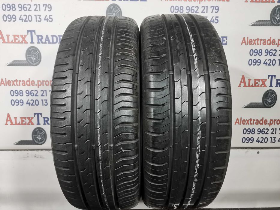 2 шт. 185/55 R15 Continental ContiEcoContact 5 літні шини вживані 7 мм