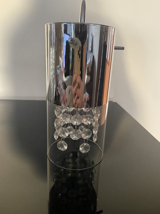 Lampa pojedyncza z kryształkami