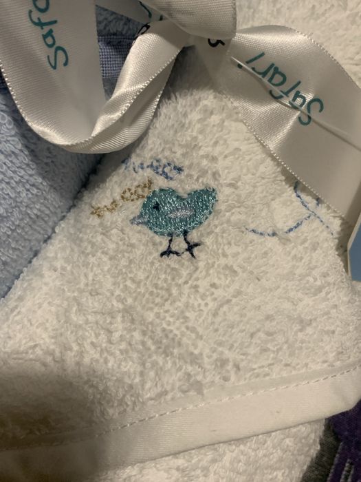 Conjunto de 2 toalhas com capuz bebé (Novo)