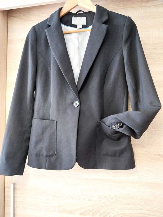 H&M, Marynarka czarna damska, na podszewce*rozm. 40