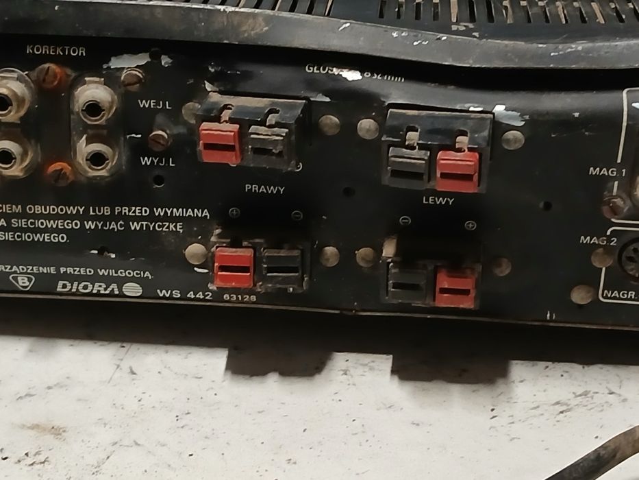 Wzmacniacz Diora uszkodzony