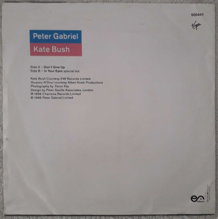 Peter Gabriel single "Don't give up"