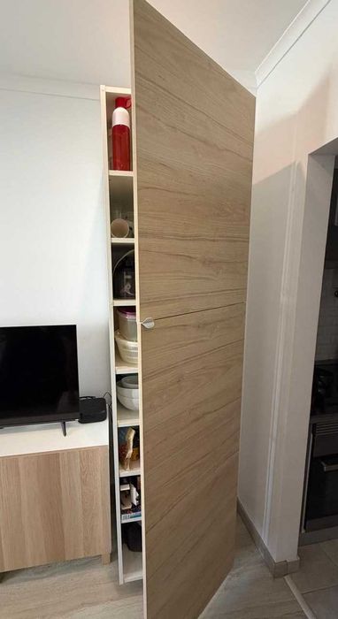 Armário Alto IKEA METOD 60x60x200 - Branco/Carvalho