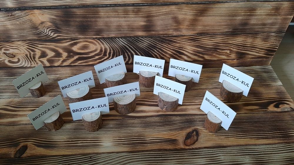 Podstawk pod winietki rustykalne wesela, bankiety Boho