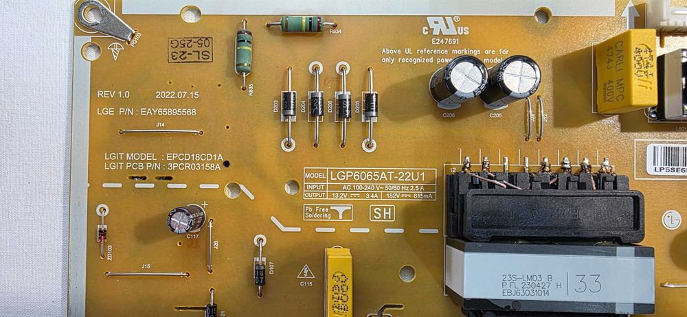 Placa TV LG 65UR80006LJ