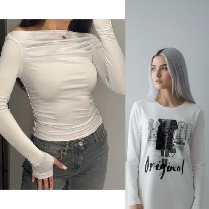 Костюм Лонг KAROL Штани палатцо тай-дай сукня джинси джинсовка світшот