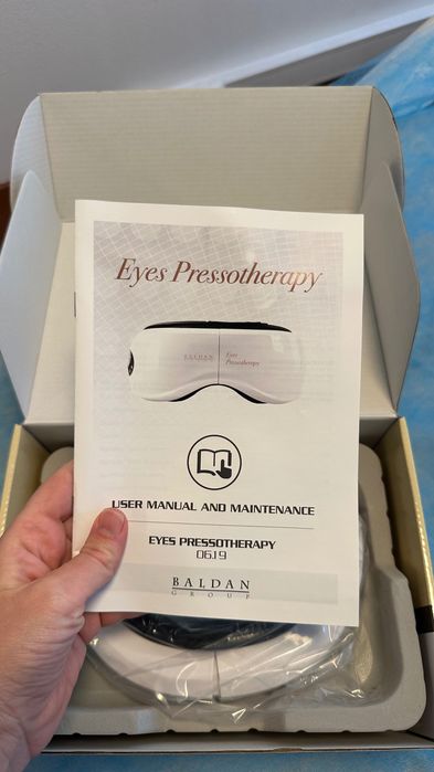 Baldan Eyes Pressotherapy–Máscara Profissional de Pressoterapia Ocular