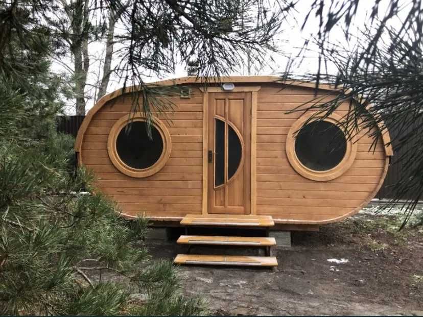 06 Будинок сруб басейн чан баня пляж рибалка на березі Десни Новосілки