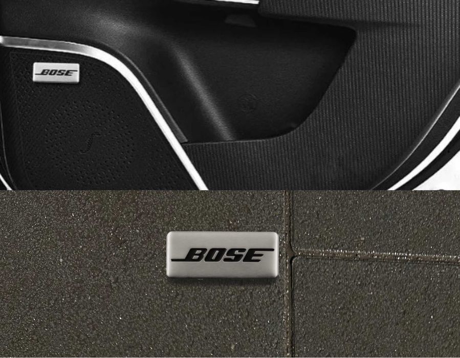 Наклейка шильдик емблема на динамик BOSE бос аудио эмблема 35 мм 15 мм