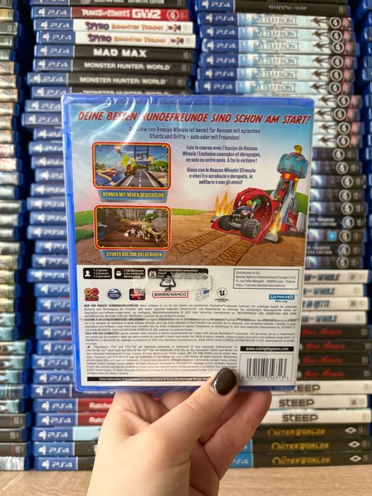 Гра PAW Patrol: Rescue Wheels  на ps5, диск з грою на пс 5, ліцензія