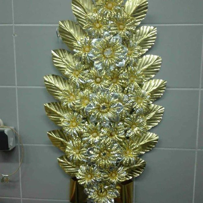 Palmitos e velas de mordoma