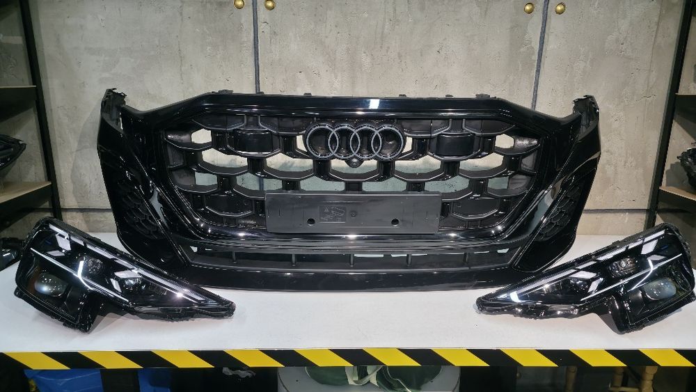 Audi Q8 4M Facelift 2025 2026 передок S-Line Matrix Laser бампер фари Night Vision комплект оригінал OEM Європа в зборі! в наявності!
