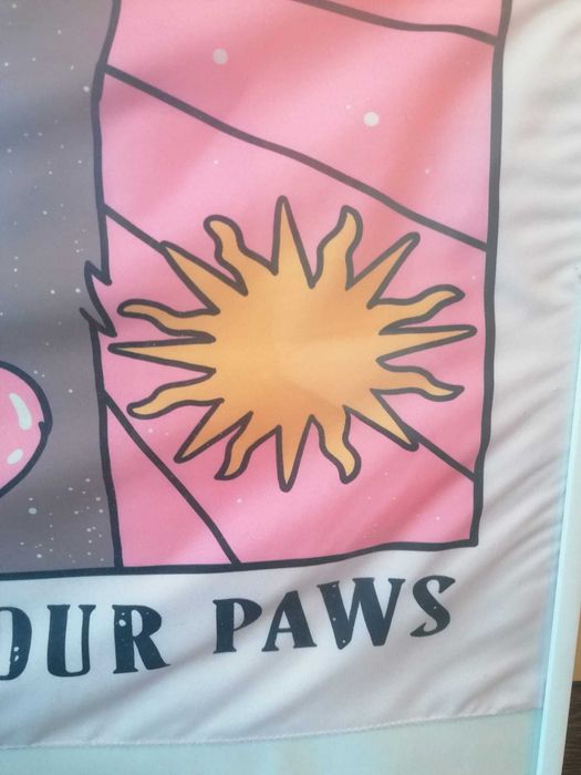 Poster tecido pata de cão