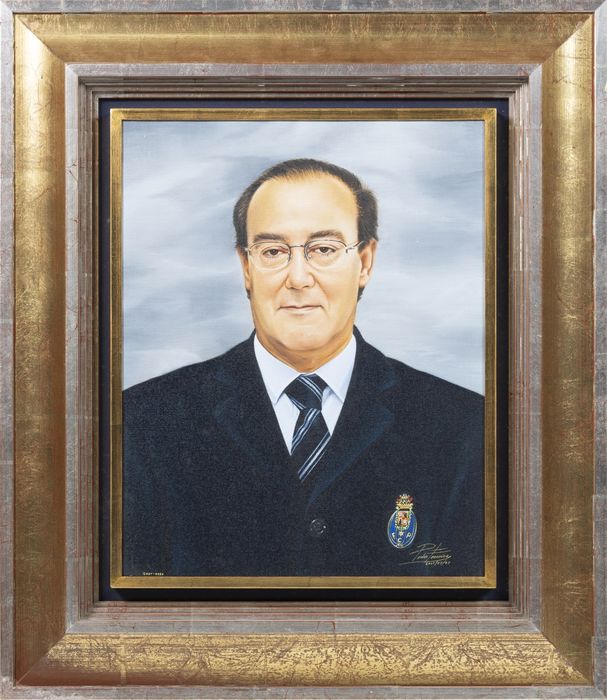Pintura - Pedro Ferreira - Pinto da Costa 2001 (assinada)