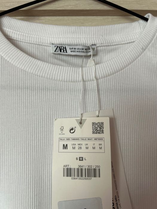 Боді новий  білий zara