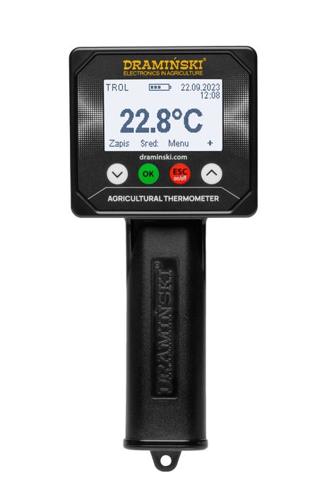 Polski Termometr Rolniczy Dramiński TROL 2 z sondą 1 M