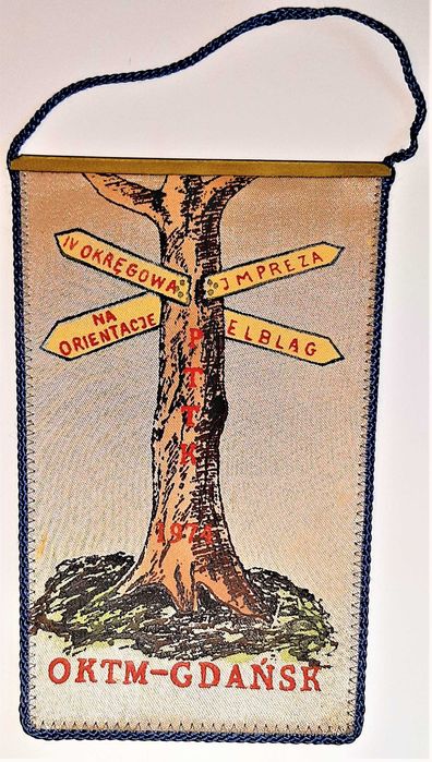 Proporczyk OKTM Gdańsk Okręgowa Impreza na Orientację Elbląg