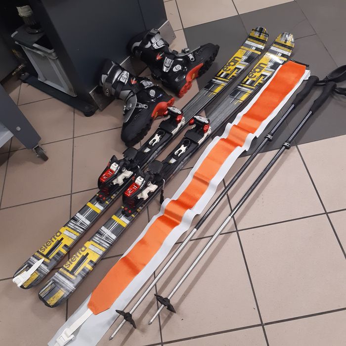 narty Elan Sierra 154cm+buty 42+foki,kije
