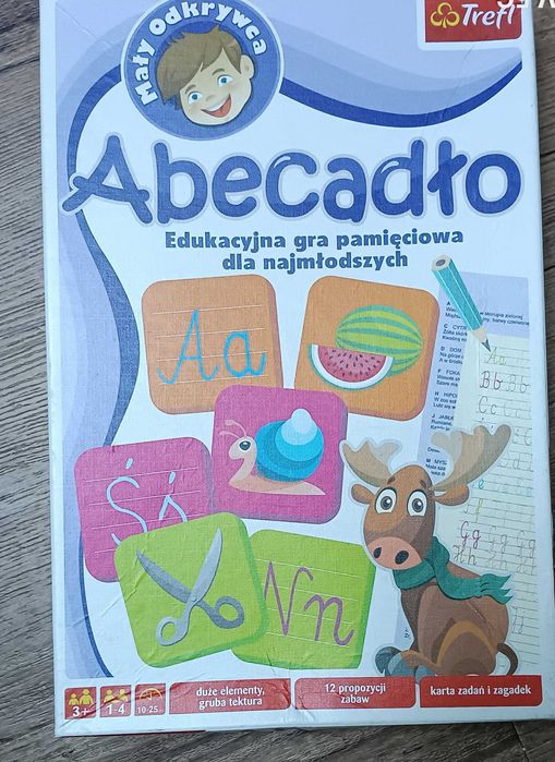 Abecadło Edukacyjna Gra Pamięciowa dla Najmłodszych Trefl