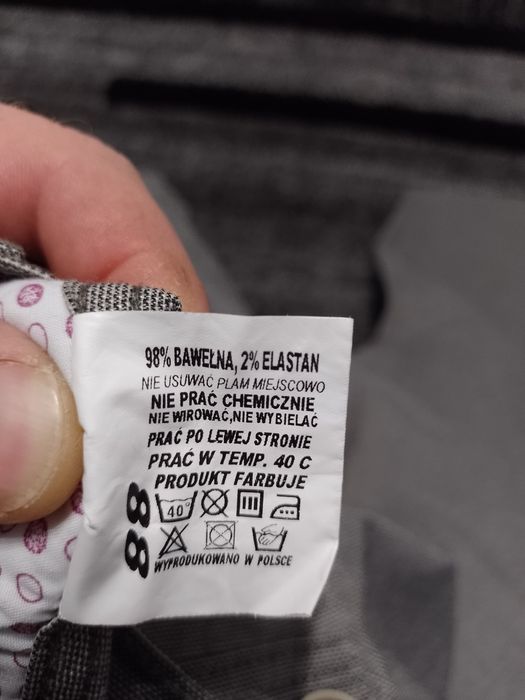 Spodnie materiałowe szare