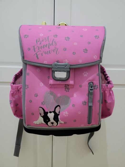 Tornister hama buldog różowy piesek