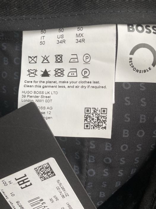Boss  стильні чоловічі чорні брюки