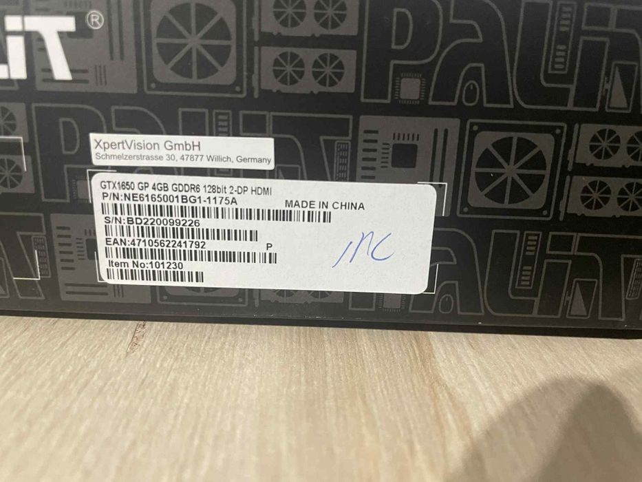 Gtx 1650 palit 4 GB Stan idealny wymieniona pasta