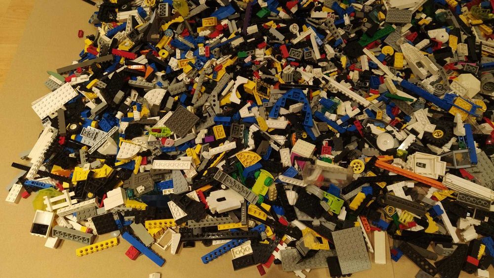 LEGO conjunto #4 com 19,5 kg + conjunto #5 com 2,5 kg