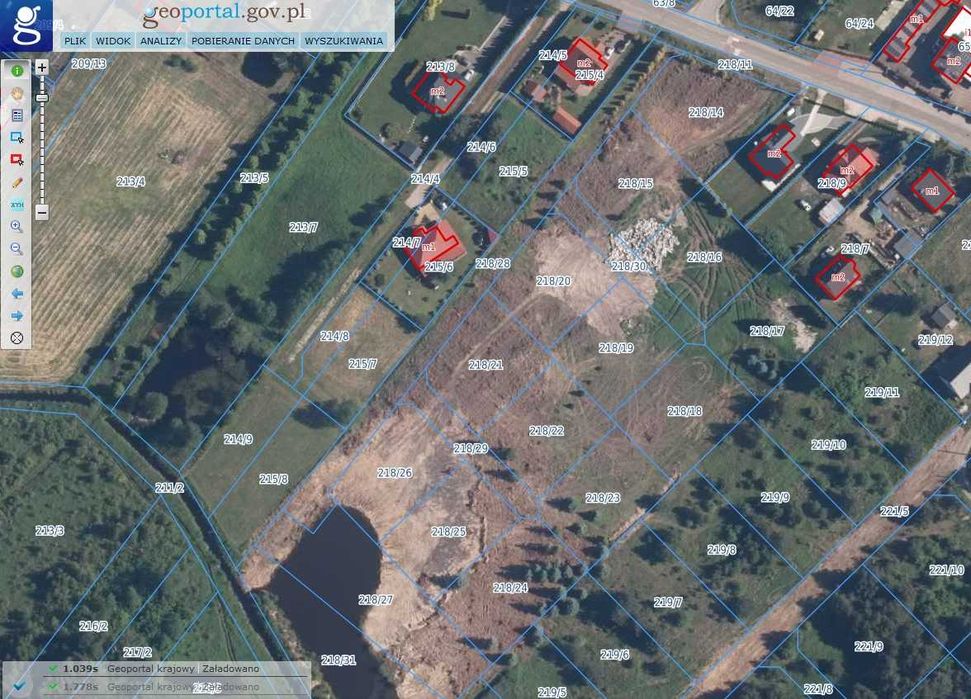 Działki budowlane 1000 m² Krzaki Czaplinkowskie, Góra Kalwaria - Widok 2