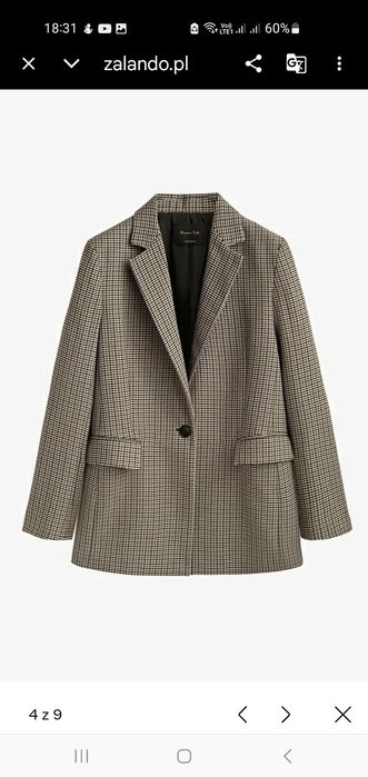 Massimo Dutti  żakiet z wełną  36-38