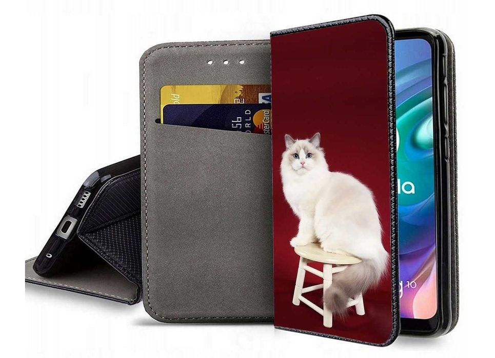 Etui zamykane na telefon KOT RAGDOLL iPhone Samsung Huawei Xiaomi