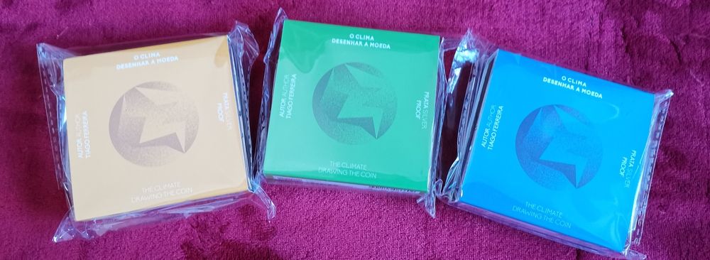 Coleção 3 moedas em prata 925 proof  "O Clima"