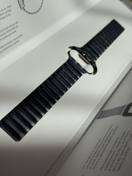 Skórzany pasek Apple Watch 41mm Ink Leather S/M