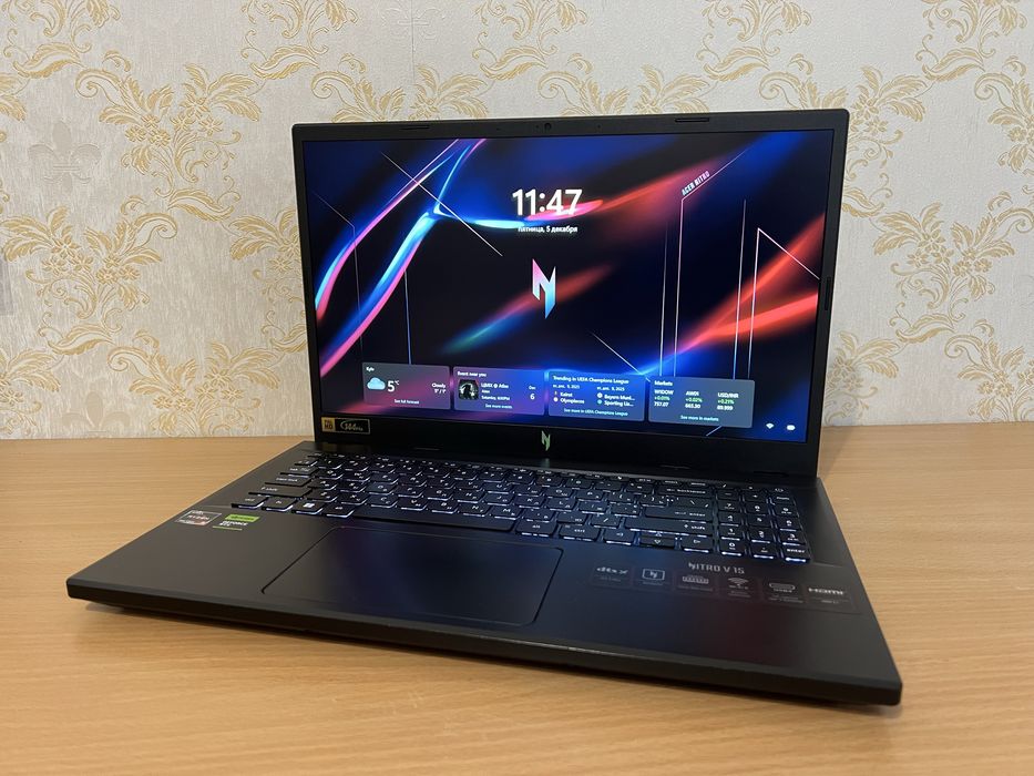 Новий! Acer nitro v15 r5-7535/rtx 4050/ddr5 16gb/ssd 512gn