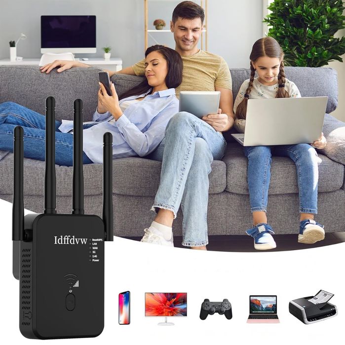 Wzmacniacz Wi-Fi 1200 Mbit/s Dual Band Repeater Router Punkt Dostępu